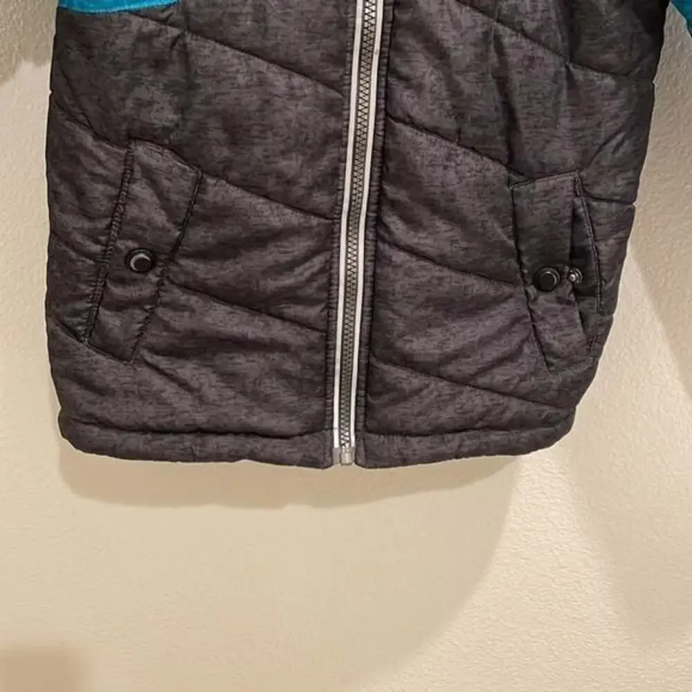 Boys Swiss Alps Puffer Winter Coat Jacket Blue And Grey Size 5 / 6​​​​​​​